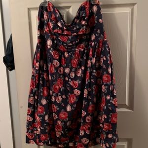 Blue floral Torrid party dress